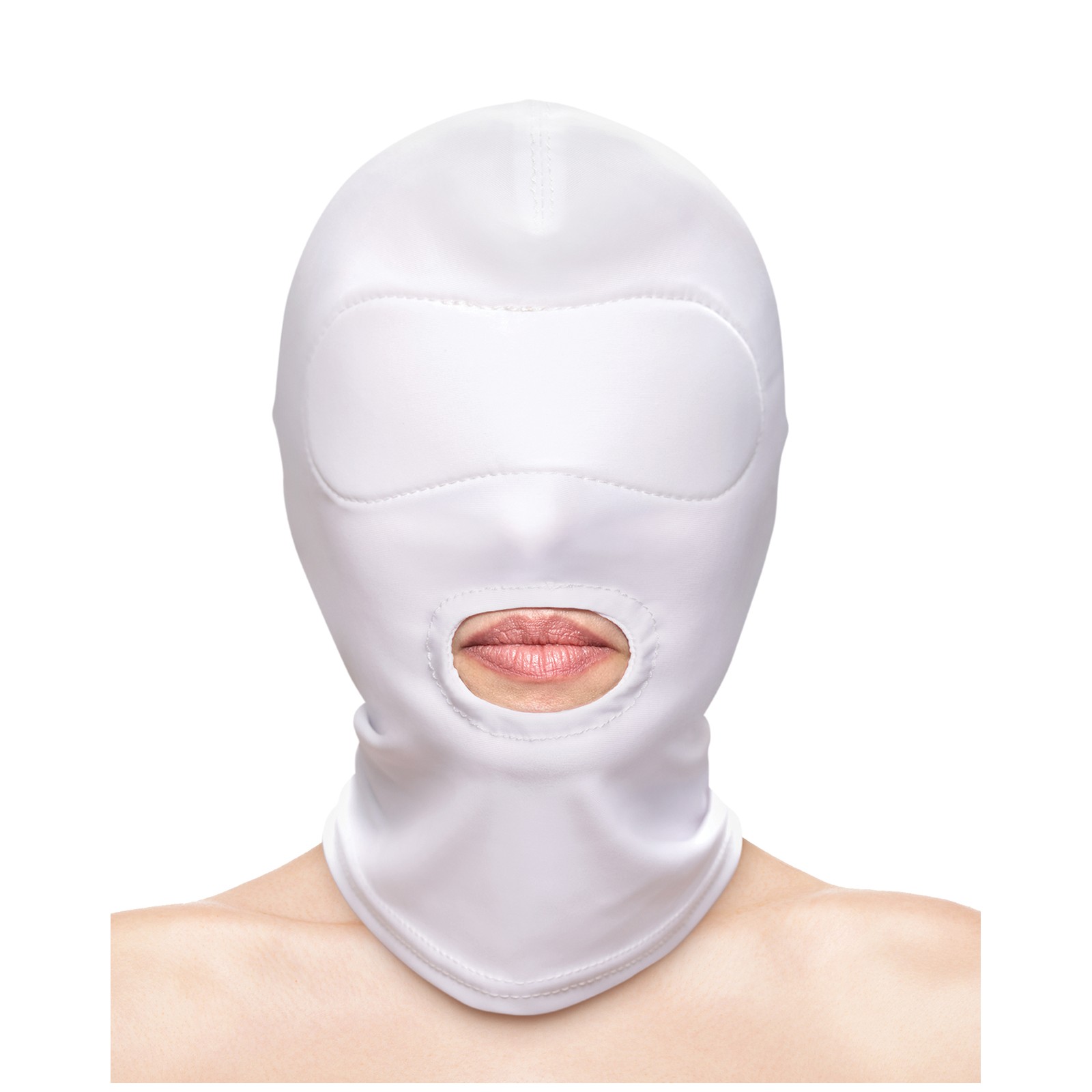 Fetish & Fashion Mouth Hood White