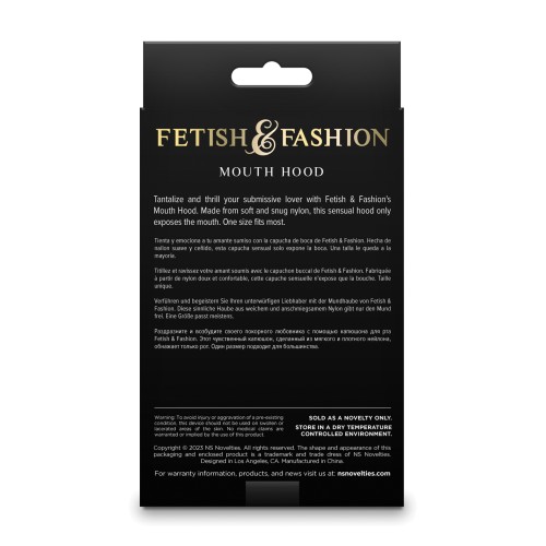 Fetish & Fashion Mouth Hood White