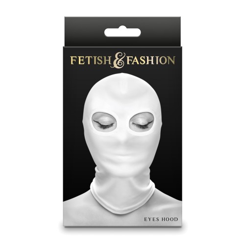 Fetish & Fashion White Eyes Hood for Sensation Play