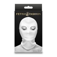 Fetish & Fashion White Eyes Hood for Sensation Play