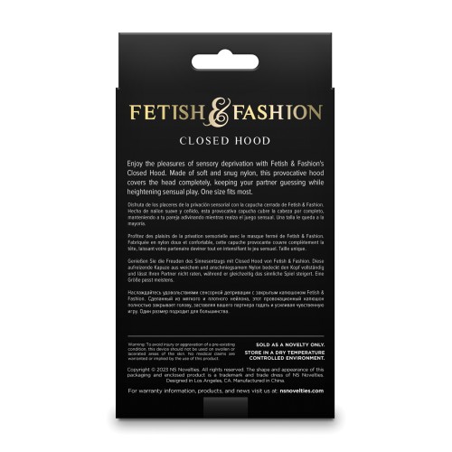 Fetish & Fashion Closed Hood in Black