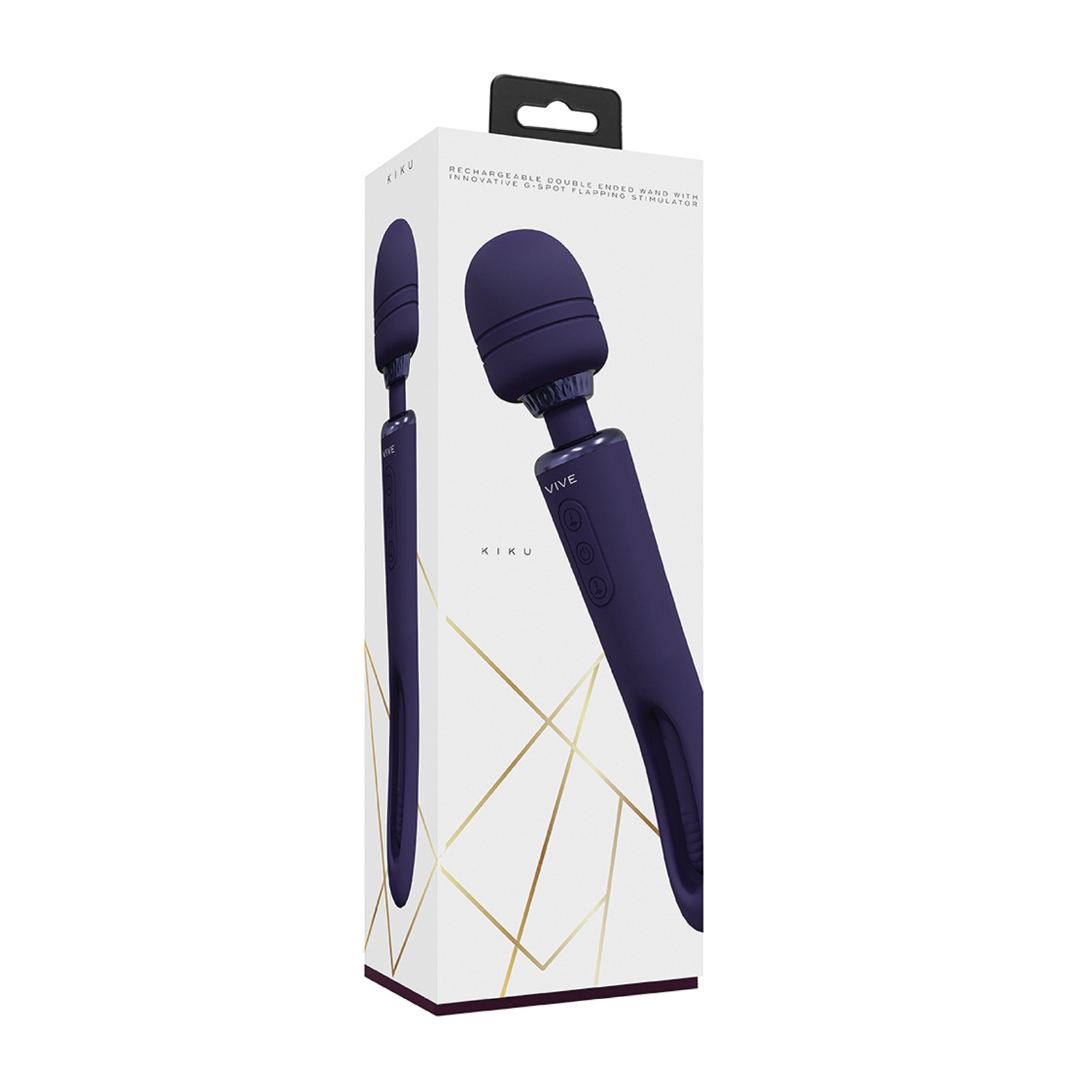 Shots Vive Kiku Double Ended Vibrator & G-Spot Stimulator - Purple