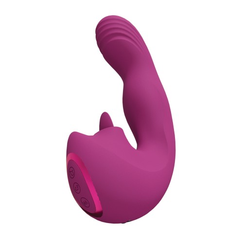 Shots Yumi Triple Action G-Spot Vibrator & Stimulator Pink