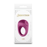 Seduction Levi Cock Ring Metallic Burgundy | Pleasure Enhancer