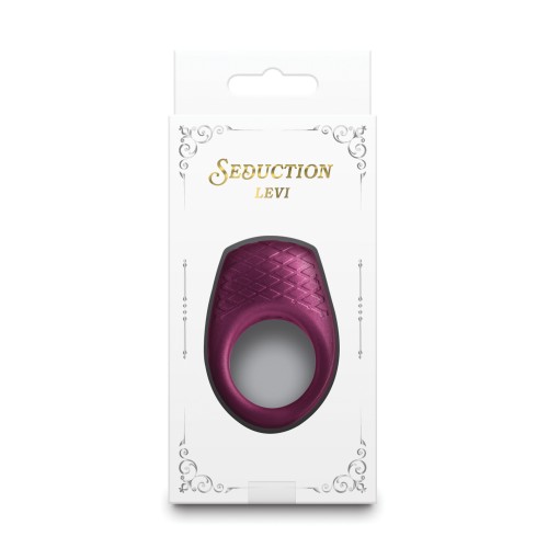 Anillo de Cock Seduction Levi Burdeos Metálico | Mejora del Placer