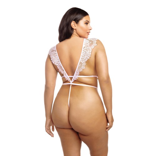 Imani Plus Size Eyelash Lace Teddy