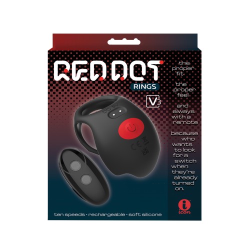 Anillo de Cock Massive Red Dot V3 - Negro