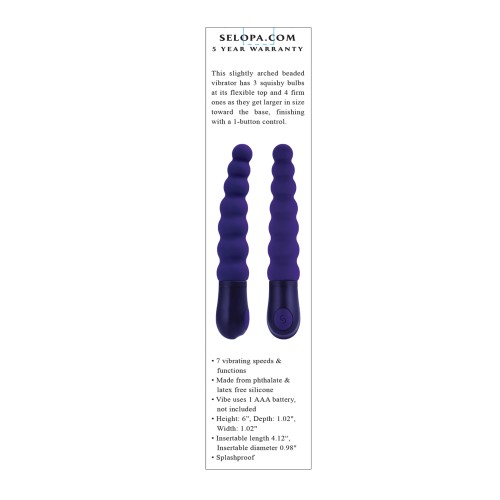 Vibrador Belleza de Perlas Selopa - Púrpura