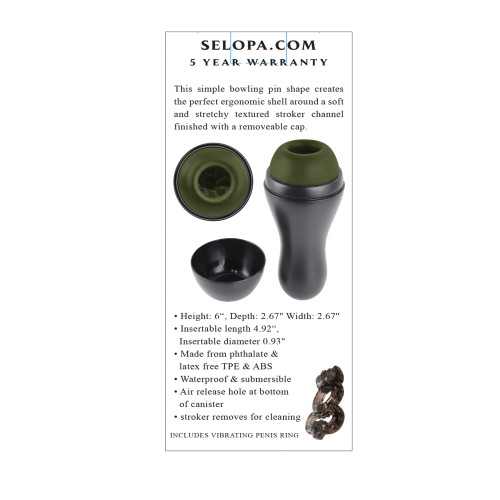 Selopa Kingpin Ergonomic Stroker Green