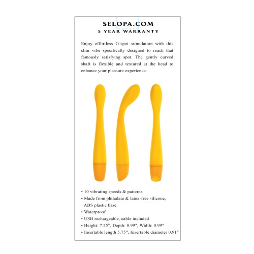 Selopa Lemon Squeeze Vibrador Punto G Amarillo