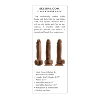 Dildo Selopa 6.5 Sensación Natural Oscuro