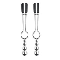 Selopa Beaded Nipple Clamps Silver