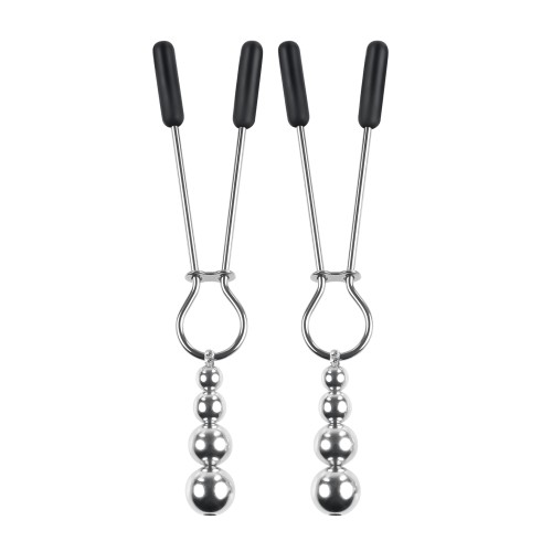 Selopa Beaded Nipple Clamps Silver