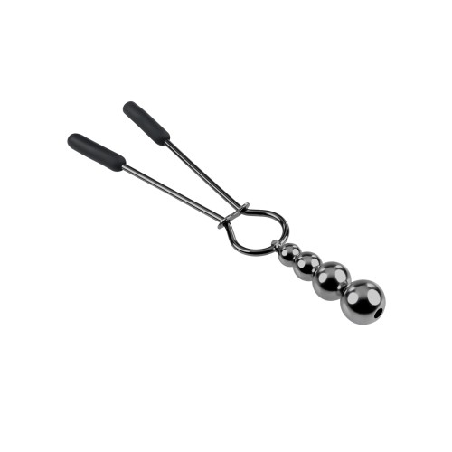 Selopa Beaded Nipple Clamps Black Chrome