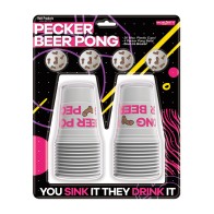 Juego de Beer Pong Pecker Divertido