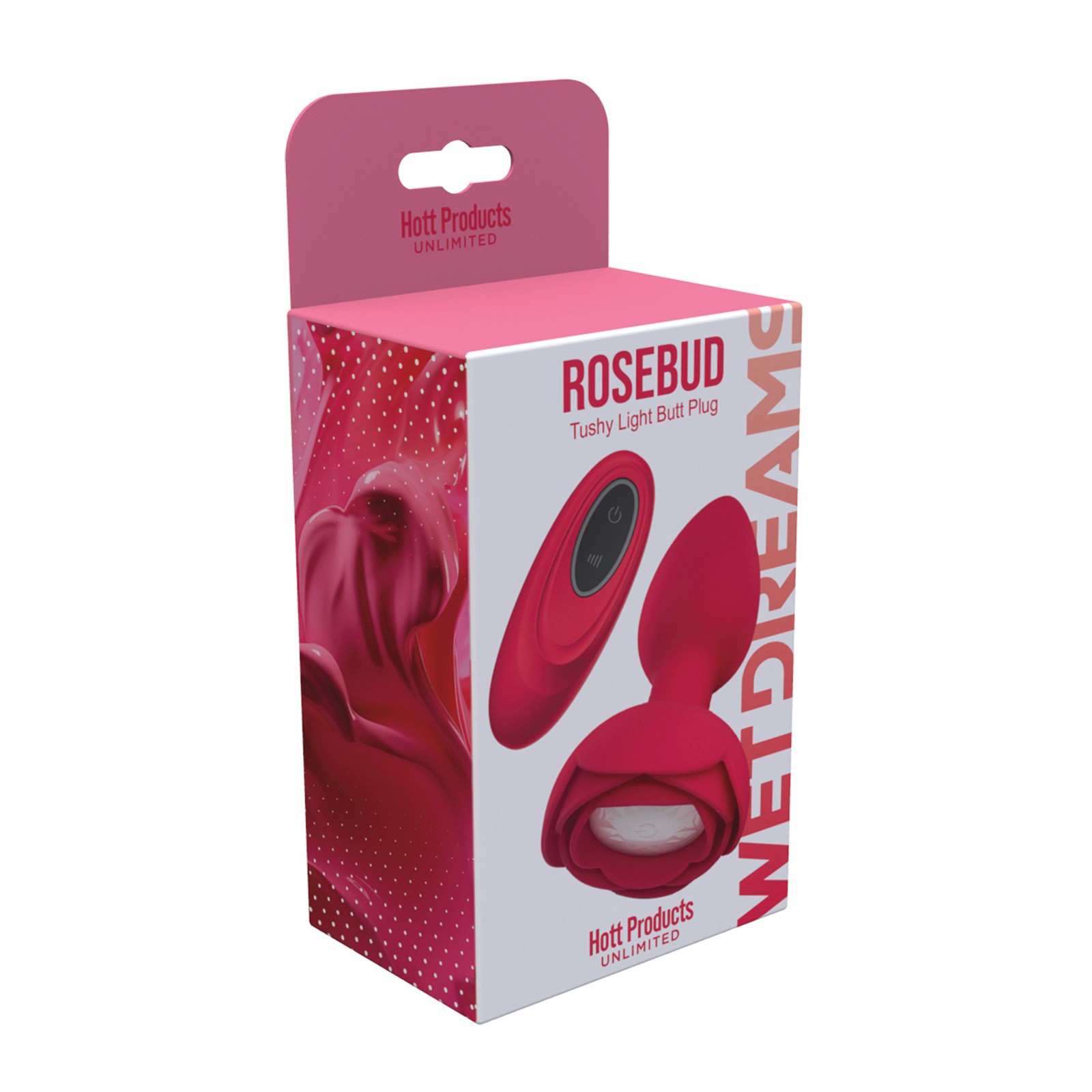 Plug Anal Iluminado Rosebud Tushy - Rojo