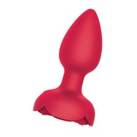 Plug Anal Iluminado Rosebud Tushy - Rojo