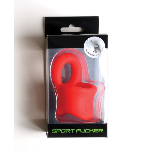 Sport Fucker Silicone Baller Ring - Red