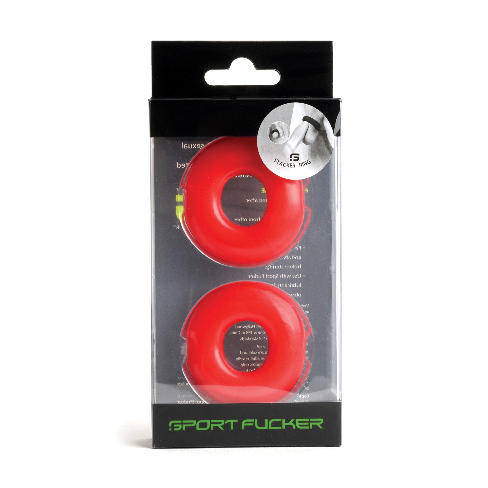 Sport Fucker Stacker Rings Red