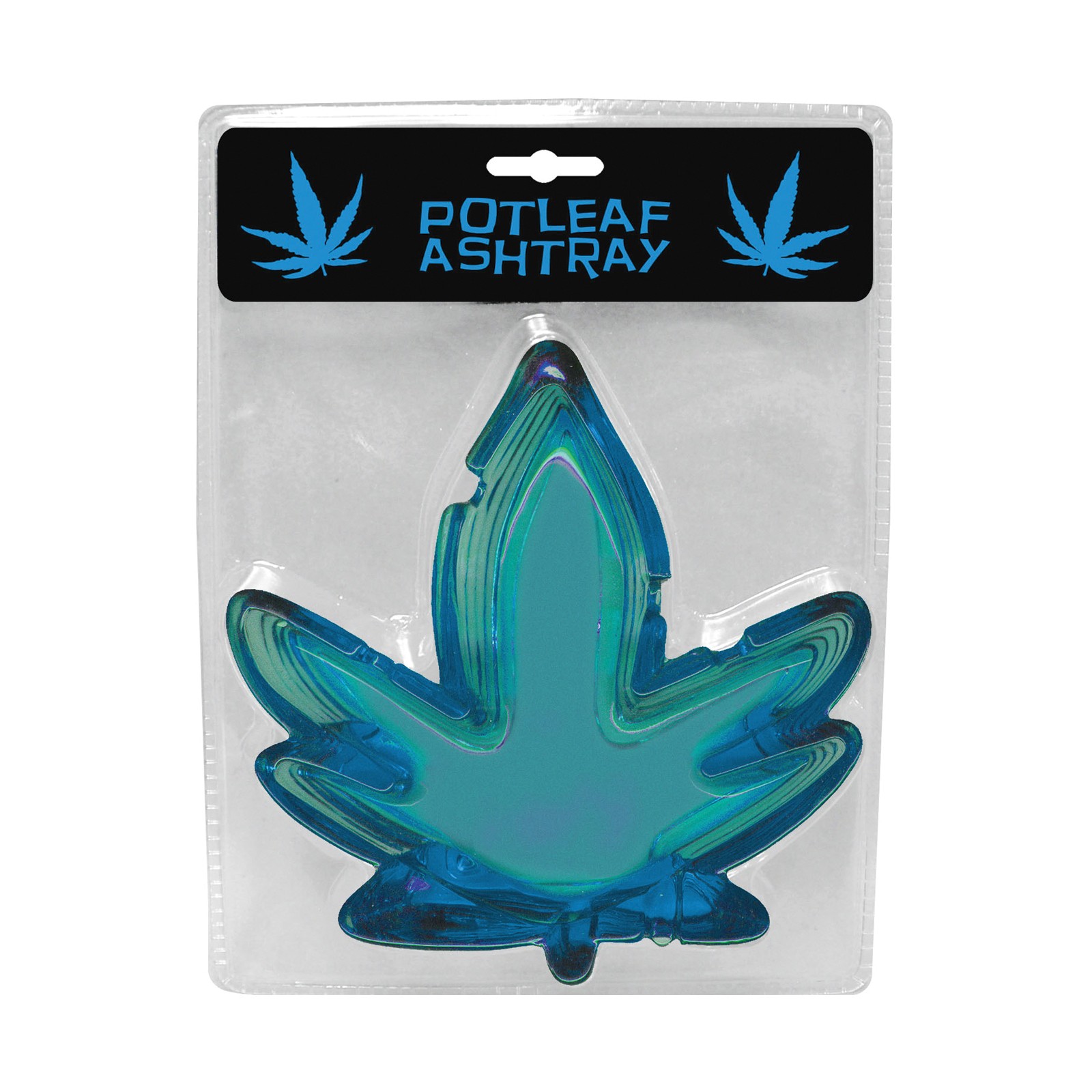 Potleaf Shaped Ashtray - Blue for Ganja Lovers