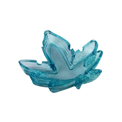 Potleaf Shaped Ashtray - Blue for Ganja Lovers