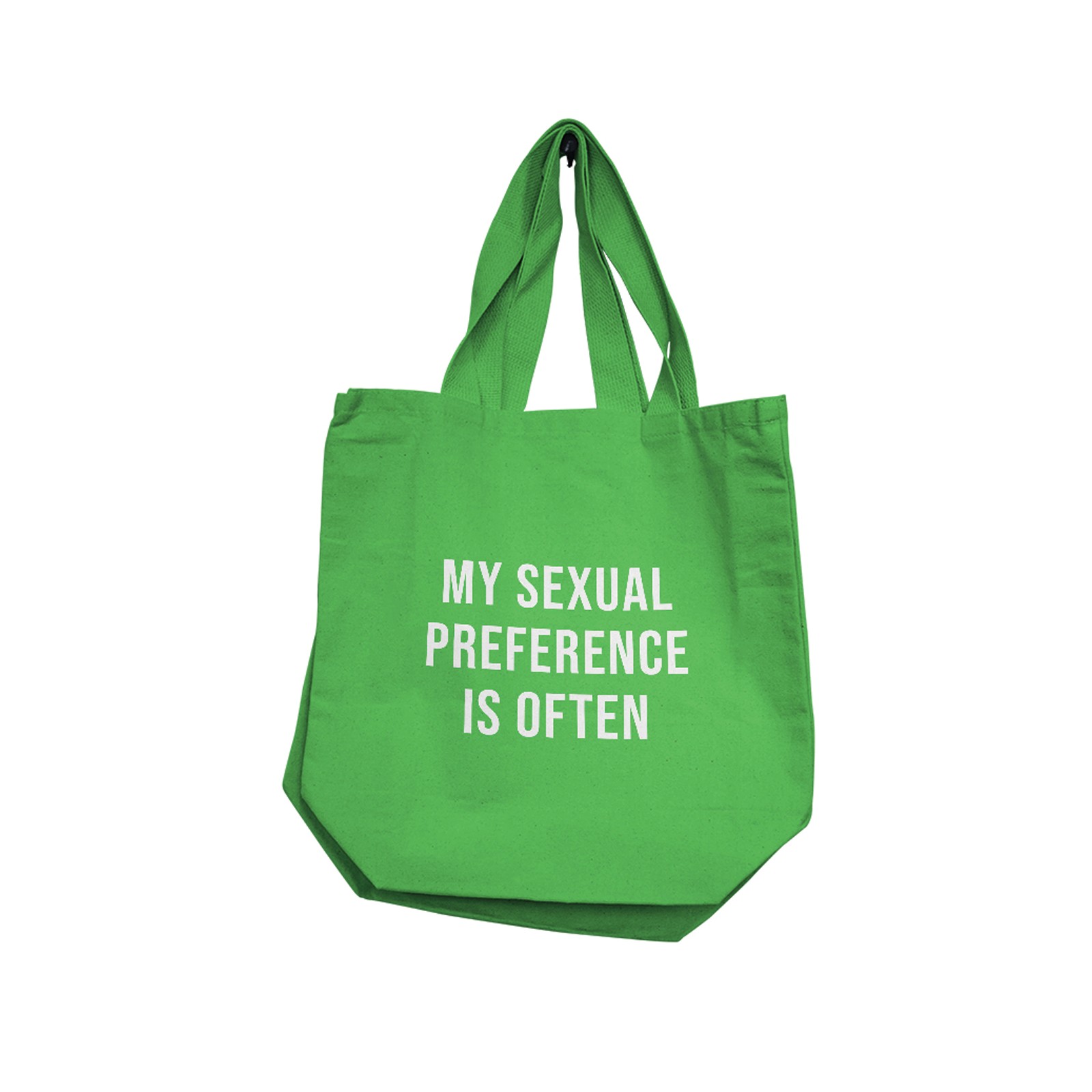 Nobu My Sexual Preference Reusable Tote Green