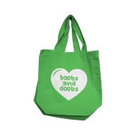 Tote Reusable Nobu Boobs & Doobs - Verde