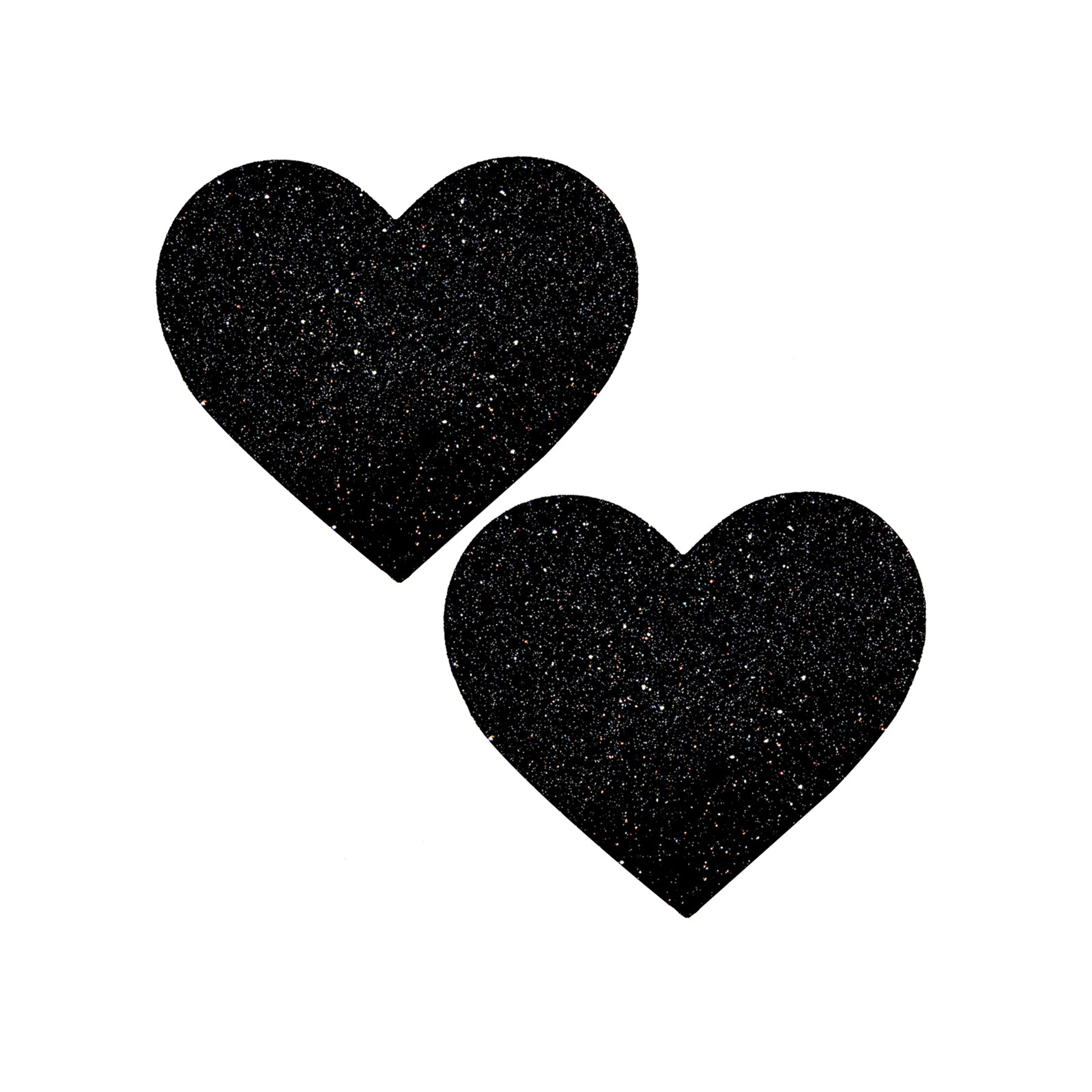 Neva Nude Glitter Heart Pasties for Large Breasts