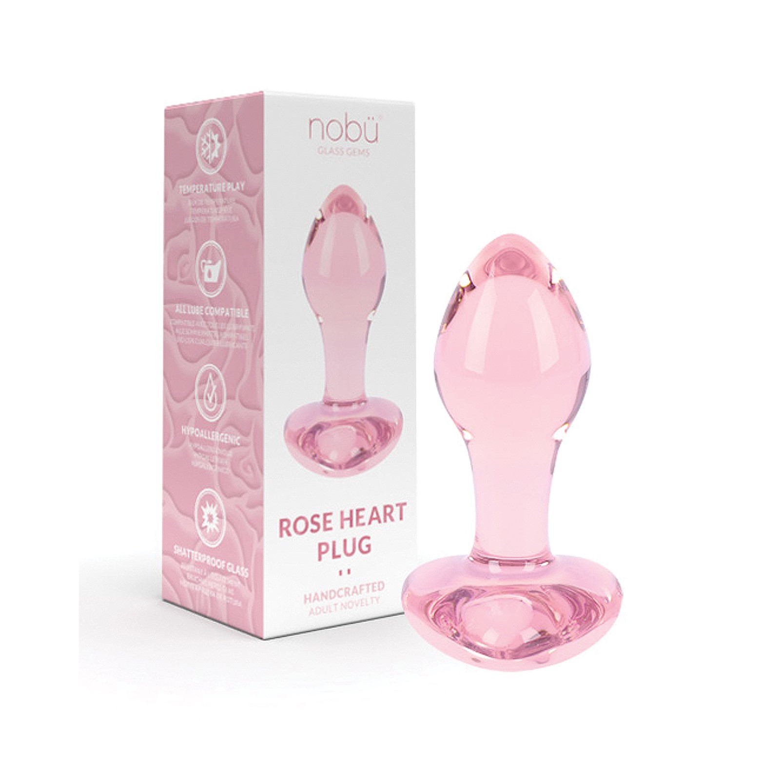 Plug Nobu Rose Heart - Diseño Encantador