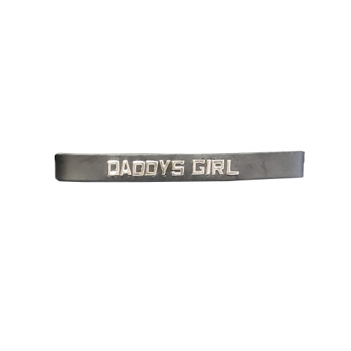 Collar de Cuero Daddy's Girl de Spartacus - Negro