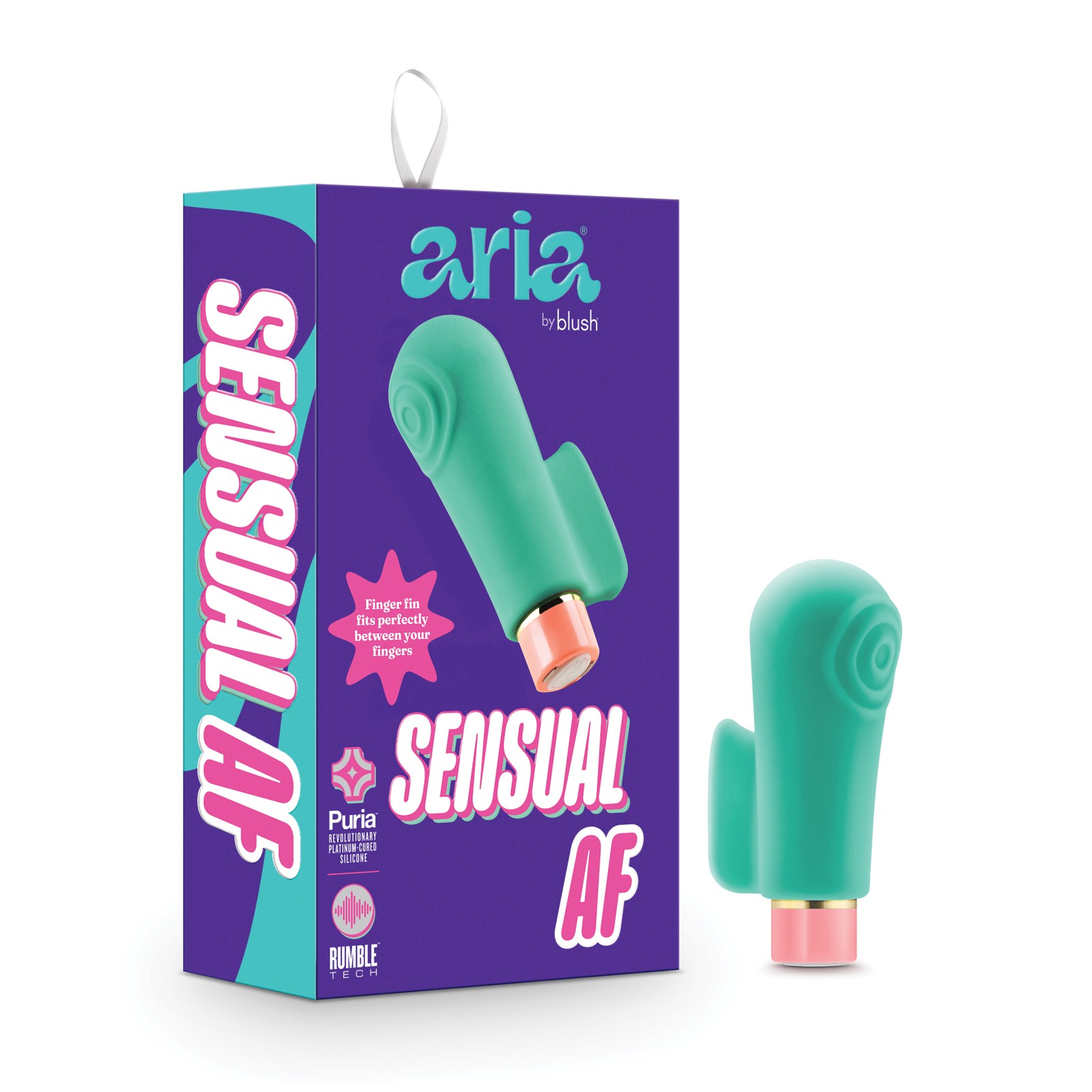 Blush Aria Sensual Vibrator - Teal Color