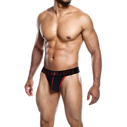 Tanga Neon Rojo XL para Hombre MaleBasics