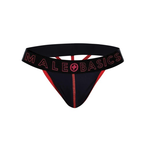 Tanga Neon Rojo XL para Hombre MaleBasics