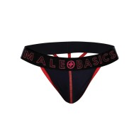 Tanga Neon Rojo XL para Hombre MaleBasics