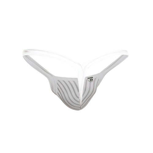 Male Basics Y Buns Thong - Sheer White