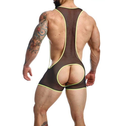 Male Basics MOB Singlet Black/Lime XL