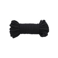 32 ft Black Cotton Restraint Rope