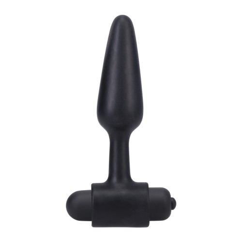 In A Bag 4" Vibrating Butt Plug Black