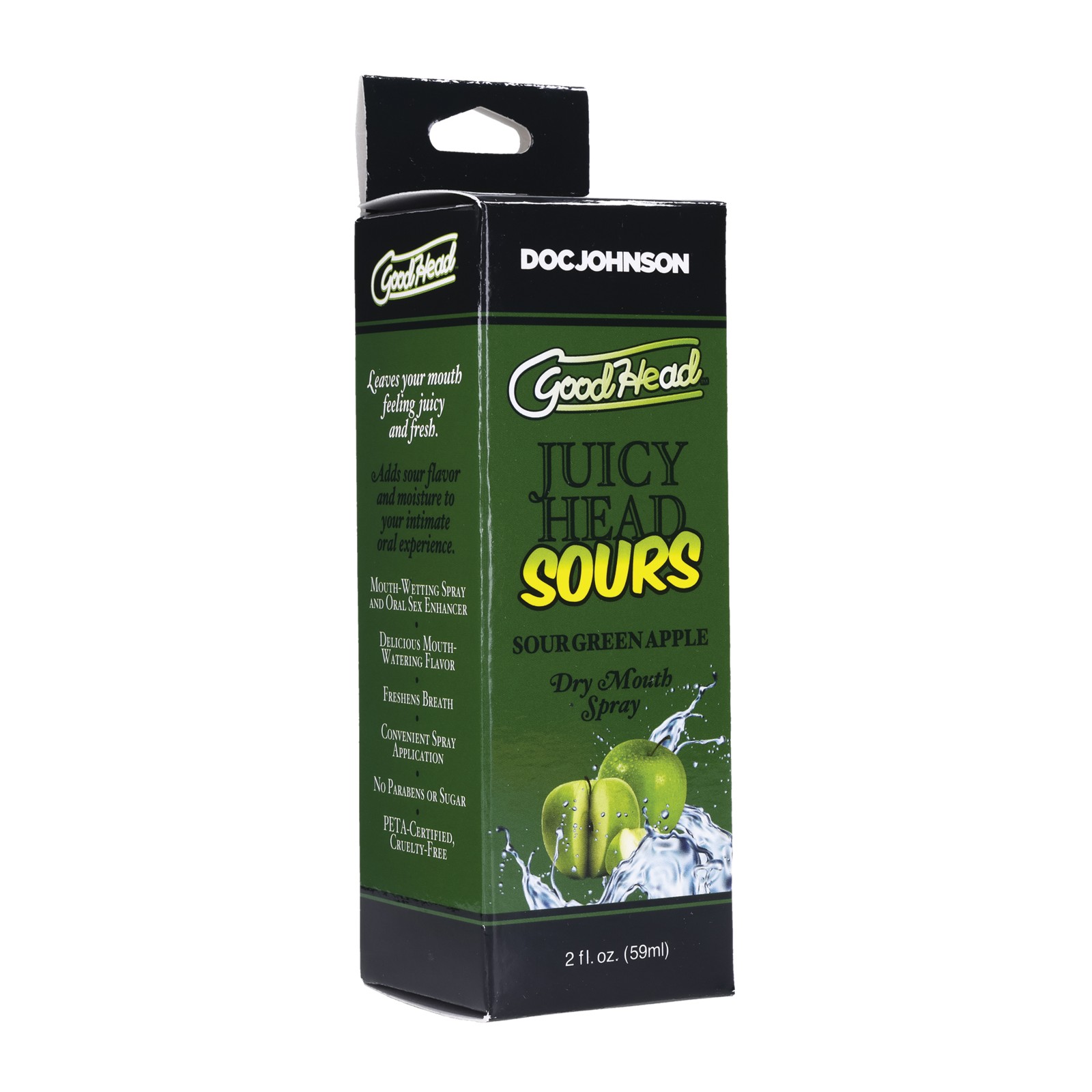 Spray para Boca Seca GoodHead Juicy Head Sabor Manzana Verde Ácida