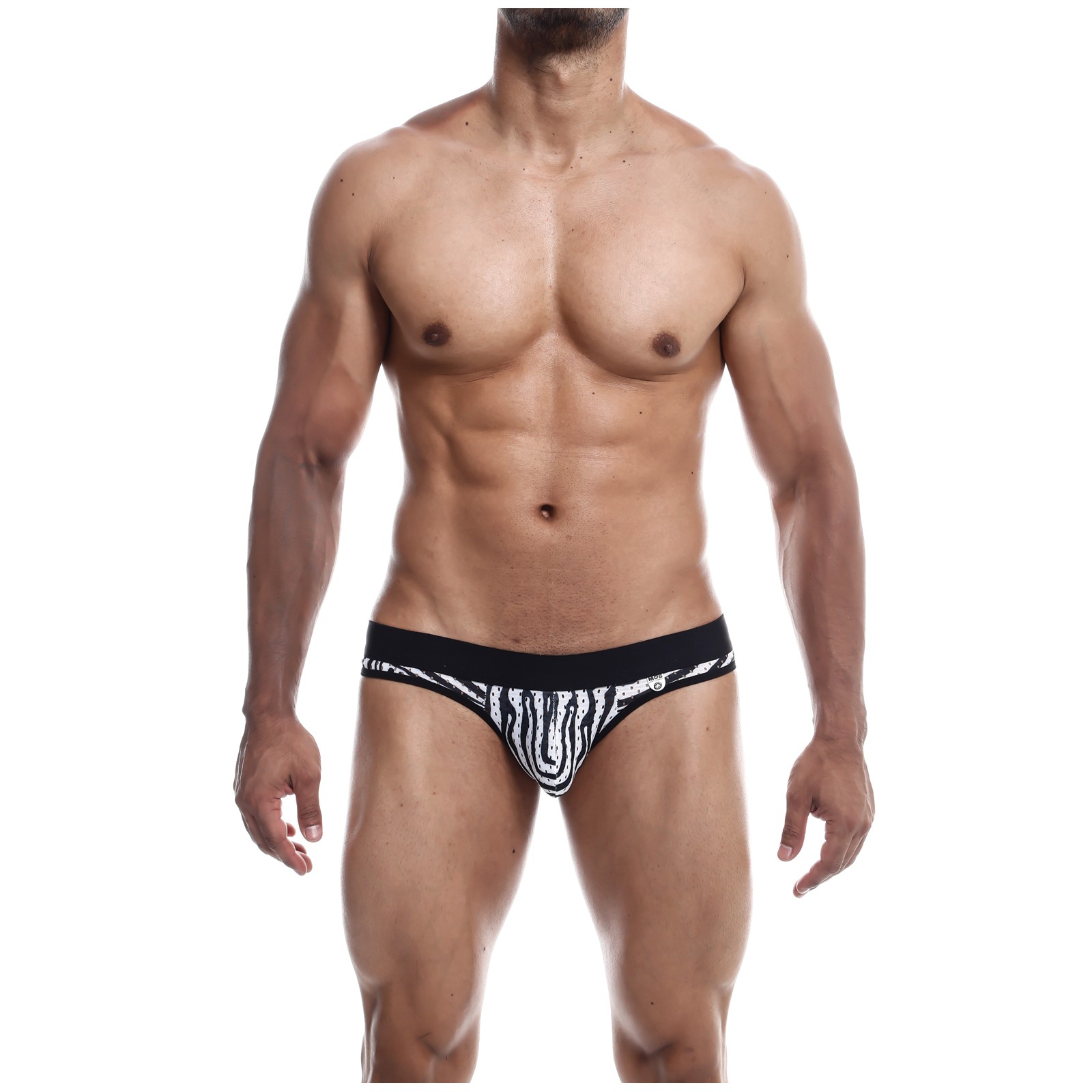 Male Basics Aero Jock in Zebra Size SM