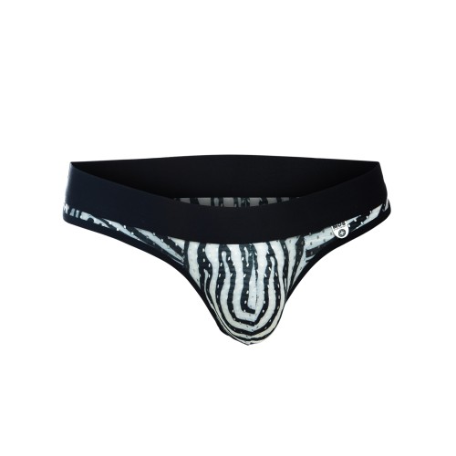 Male Basics Aero Jock in Zebra Size SM