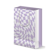 Retro Purple Gift Bag - Stylish and Fun