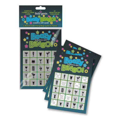 Boozy Bingo Drinking Game Scratch-Off Fun