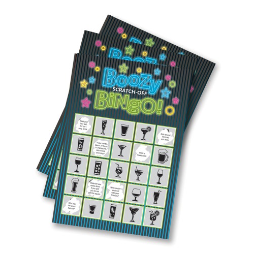 Boozy Bingo Drinking Game Scratch-Off Fun