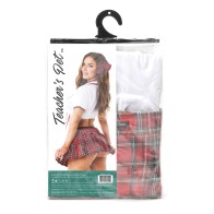 Teachers Pet School Girl Costume Set Honor Student Red