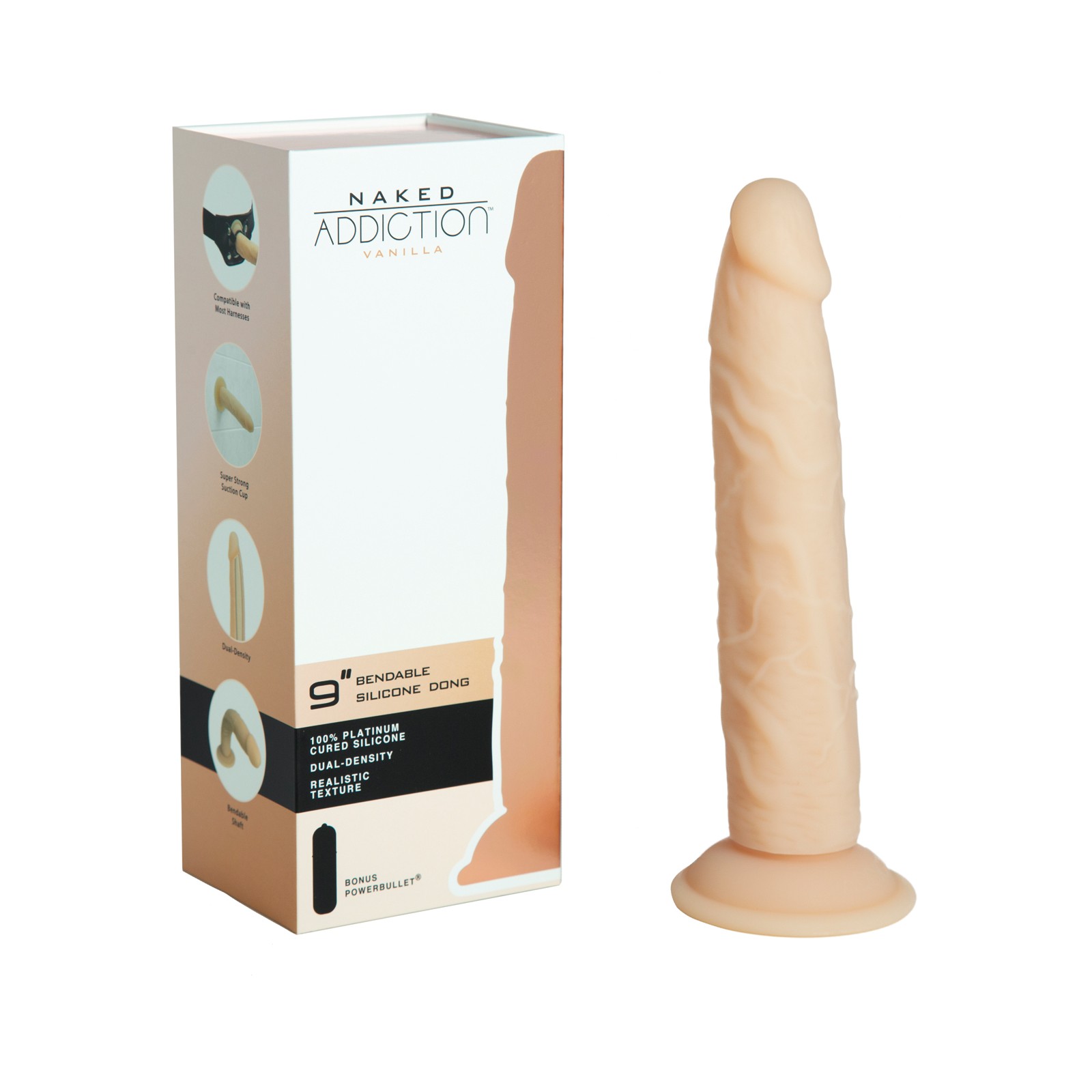 Naked Addiction Dual Density Dildo for Realistic Pleasure