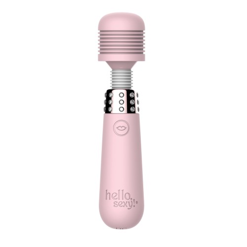 Hello Sexy Bling Bling Mini Wand Massager Cherry Blossom