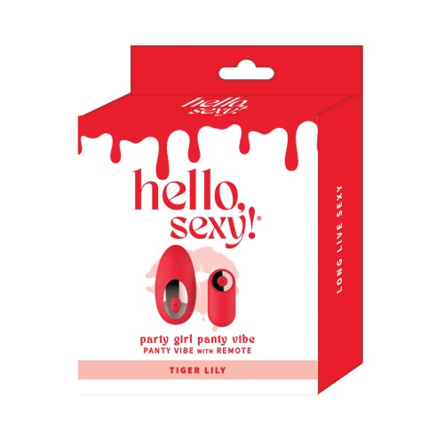 Hello Sexy! Vibre Panty Party Girl para Juego Emocionante