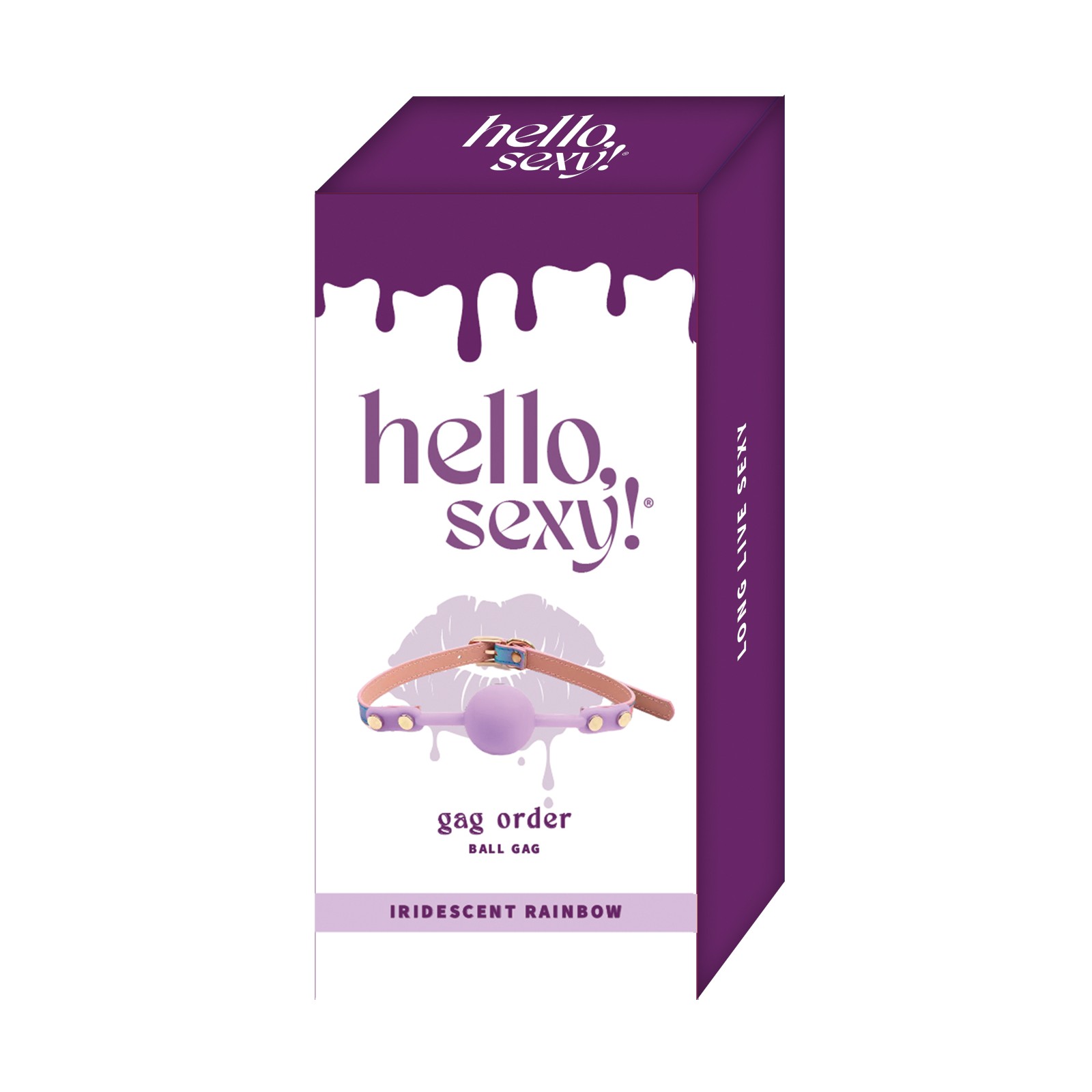 ¡Hola Sexy! Gag Ball Iridiscente Arcoíris