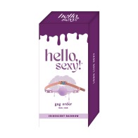 ¡Hola Sexy! Gag Ball Iridiscente Arcoíris